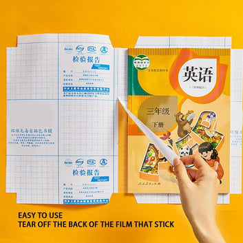 Self-Adhesive Transparent Book Cover Pack - Waterproof Protective Cover Sheets for School Books, Notebooks & Textbooks (Mix 10 = 30 pcs)  50% OFF